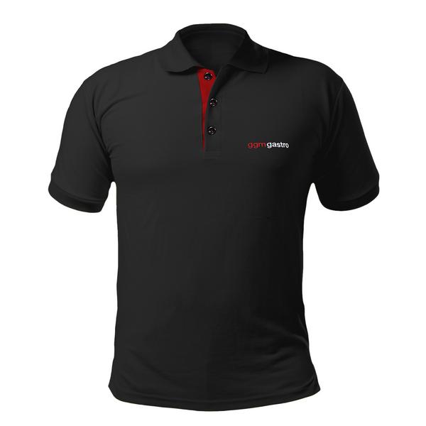 (5 pcs) Men’s Cotton Polo Shirt - Black - Size: M