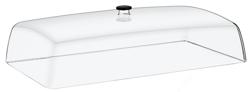 Deksel - voor GN 1/1 bak/plateau - GN 1/1 - Polycarbonaat - 334x538mm - hoogte: 145mm - met handgreep