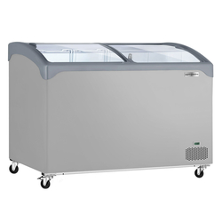 Congelator - 286 litri (conținut net) - GRI cu capac din sticlă