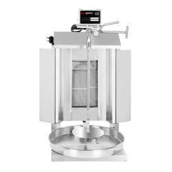 Grill kebab gaz - 1 brûleur - max. 5 kg - avec 2 portes battantes incluses