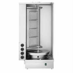 Plynový gril na shawarmu/kebab - 4 hořáky - max. 60 kg