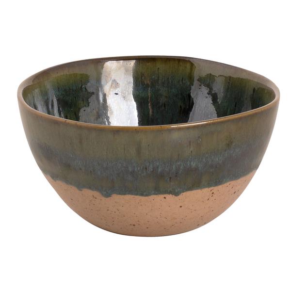 (6 قطع) سلطانية WISTERIA - خزف حجري - 800 ml - دائري - Ø 150mm - قابل للتكديس | آمن لغسالة الصحون | آمن للمايكرويف | آمن للفرن حتى 220°C - أخضر/بيج