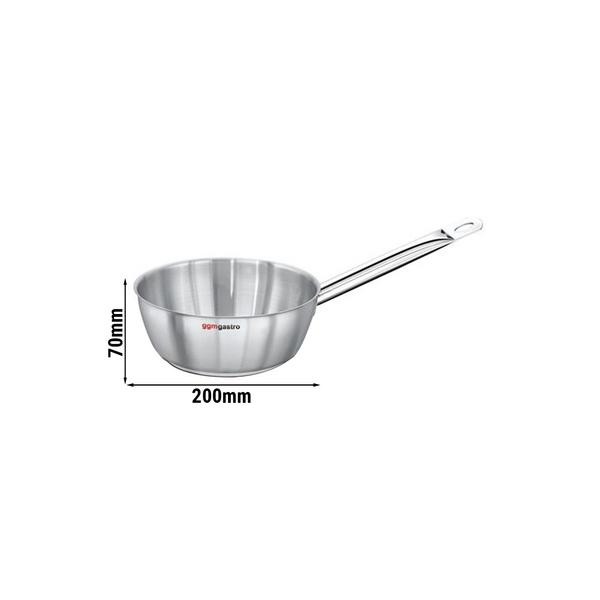 Sauteuse - RVS - conische vorm - 1,9 liter - 210x398x124mm - met inductiebodem / sandwichbodem