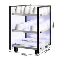 Scaldatazze - 3 ripiani - 100W - +49°/+63°C