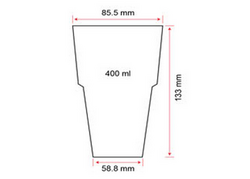 (50 stuks) Polycarbonaat glas - 300 ml