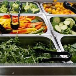 Einbau Kühlwanne - 1000mm - +2 bis +8 °C - 3x GN 1/1 - 190 Watt - mit Glas-Hustenschutz