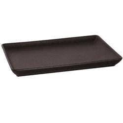 (12 stuks) UNIVERSE - Bord - Rechthoekig - 240x170mm - porselein - zwart