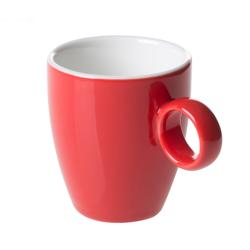 (6 stuks) BART COLOUR CAFE - espressokopje Bart Colour Cafe - Porselein - 65ml - Rood