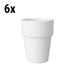 (6 st) BUDGETLINE - Mammoet mjölkkopp - 19 cl - Vit