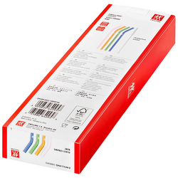 ZWILLING | SORRENTO - Pajitas de vidrio - curvadas - de colores