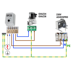 GM 3/8-VML- شیر مغناطیسی گاز