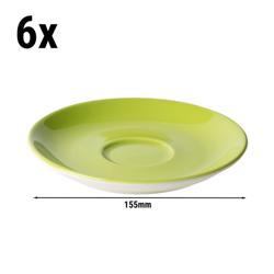 (6 stuks) BART COLOUR CAFE - Cappuccinoschotel - Ø 155mm - Lime