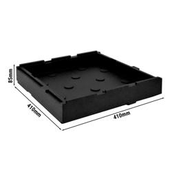 Fund sau capac cu sistem pentru o pizza, dimensiuni 410х 410х 85 mm	