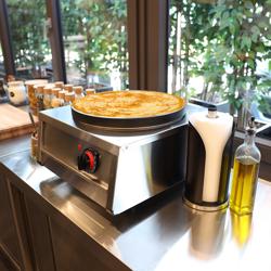 Crêpière professionnelle - Thermostat réglable - Ø 400mm