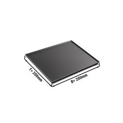 Prezentační podnos - Plast - bez BPA - 200x199x7 mm - černý