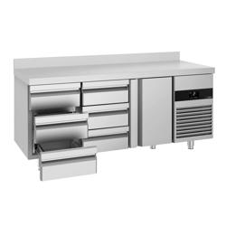 Masa rece PREMIUM - 1,86 x 0,7 m - cu 1 ușă și 6 sertare 1/3