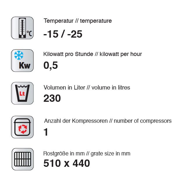 Vitrine réfrigérée négative 4 faces vitrées / Vitrine panoramique négative - 230L - 670mm - avec 3 étagères en verre - 1 porte vitrée - Argent