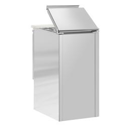 Mesa saladette refrigerada PREMIUM - 450mm - 102L - 1 puerta maciza - con tapa de acero inoxidable para 1x GN 1/1 & tapa de acero inoxidable