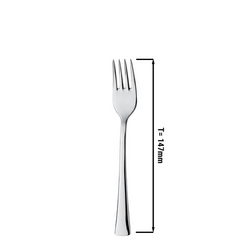Garfo de sobremesa Alessandra - 14,7 cm - Conjunto de 12 unidades