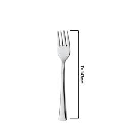 (12 pcs) Dessert fork - Alessandra - 18/10 stainless steel - 147mm