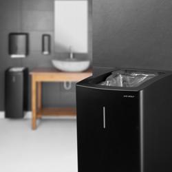 AIR-WOLF | Kosz na śmieci – 50 l – stal nierdzewna matowa czarna