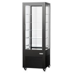Panoramska vitrina - 440 litara - 670 mm - 5 polica - Crna boja