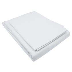 (10 piezas) Funda nórdica de damasco Linz - 80 x 80 cm - blanco