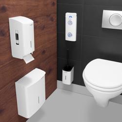 AIR-WOLF | Distributore di sacchetti sanitari per un massimo di 25 sacchetti sanitari - Acciaio inox bianco