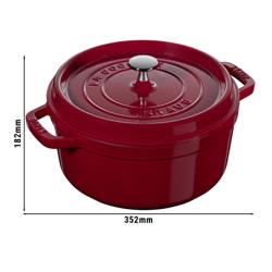 STAUB | LA COCOTTE - Güveç - Ø 280mm - Dökme demir - Bordo