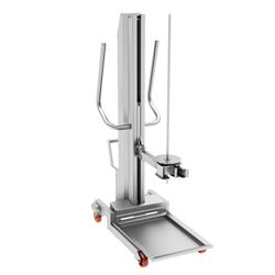 Kebab Lift for Doner Kebab Grill - 568x986x1605mm - 350kg max load - Stainless Steel AISI 430, Scotch-Brite finish - 15x15mm skewer