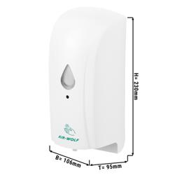 AIR-WOLF | Automatic Wall-Mounted Hand Sanitiser Dispenser – 500 ml - White - Battery Powered