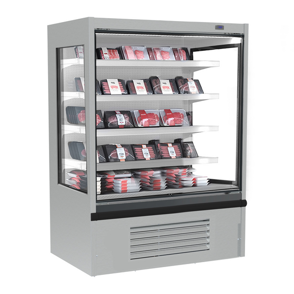 Duvar Tipi Soğutmalı Teşhir Ünitesi - 1250 mm - 455 Litre - 4 Raflı 