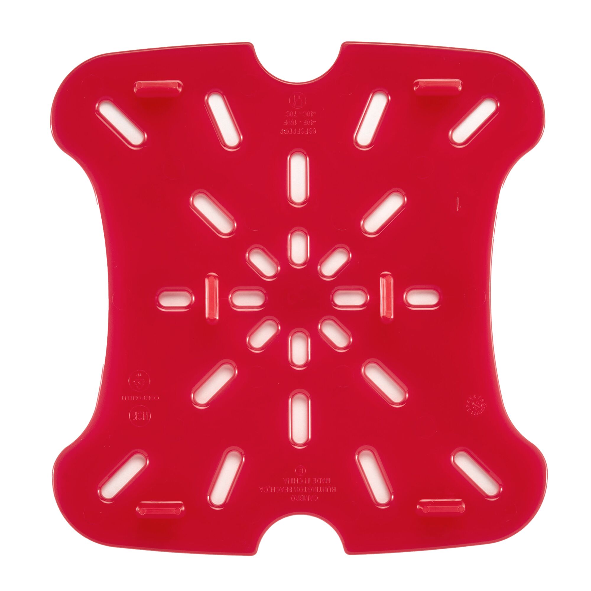 (6 pièces) CAMBRO | Plateau d'égouttage FreshPro - pour 5,7 litres et 7,6 litres - Rouge