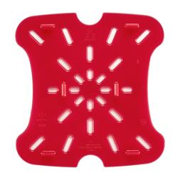 (6 komada) CAMBRO | FreshPro Ploča za ocjeđivanje - Za 5,7 litara & 7,6 litara - Crvena boja