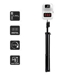 Infraroodthermometer - Digitaal - met temperatuuralarm - 0°C tot 100°C / 32°C tot 42°C - incl. standaard