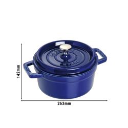 STAUB | Cocotte Round Enamelled Cast Iron Casserole Dish – Ø 200 mm – Dark Blue