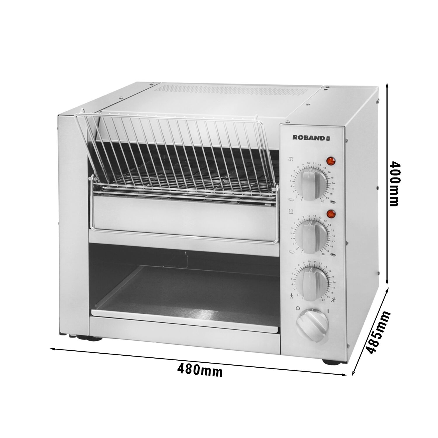 ROBAND | Grille-pain à convoyeur – 3,2 kW – env. 500 toasts/heure