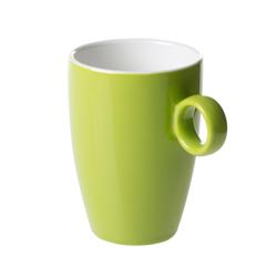 (12 buc) Bart Colour Cafe - Ceașcă pentru cafea și ceai - 230 ml - Lime - stivuibilă
