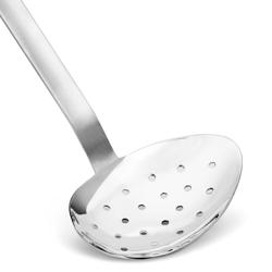 (4 uds) Cuchara de servir perforada - Ø63mm - Longitud del mango:270mm - Acero inoxidable - perforada