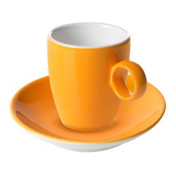 (6 pcs) BART COLOUR CAFE - Soucoupe pour tasse à espresso - Ø110mm - Orange