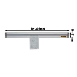 سكة إيصالات الطلبات PREMIUM - ألومنيوم - 305 mm