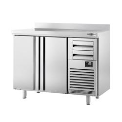 Barkylbänk PREMIUM PLUS - 1468x600 mm - 340 liter - 2 dörrar, 2 lådor & skyddskant 100 mm