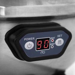 Panela de sopa elétrica / Aquecedor de sopa Profissional - 9L - Controlo digital - Aço inoxidável