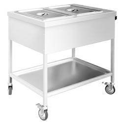 Värmevagn – vattenbad - 1,95 kW - 2x GN 1/1 - med tappkran