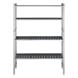 Estantería de aluminio (modular) - 1320x360x1800mm - Capacidad de carga: 175kg/estante - apta para cámaras frigoríficas