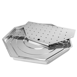Gas Gyros-/ Döner grill - 3 branders - max. 40 kg - incl. 2 beschermplaten & 2 vleugeldeuren