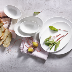 (6 Stück) WHITE DELIGHT - Coupe Teller - flach - Ø 320mm - Weiß