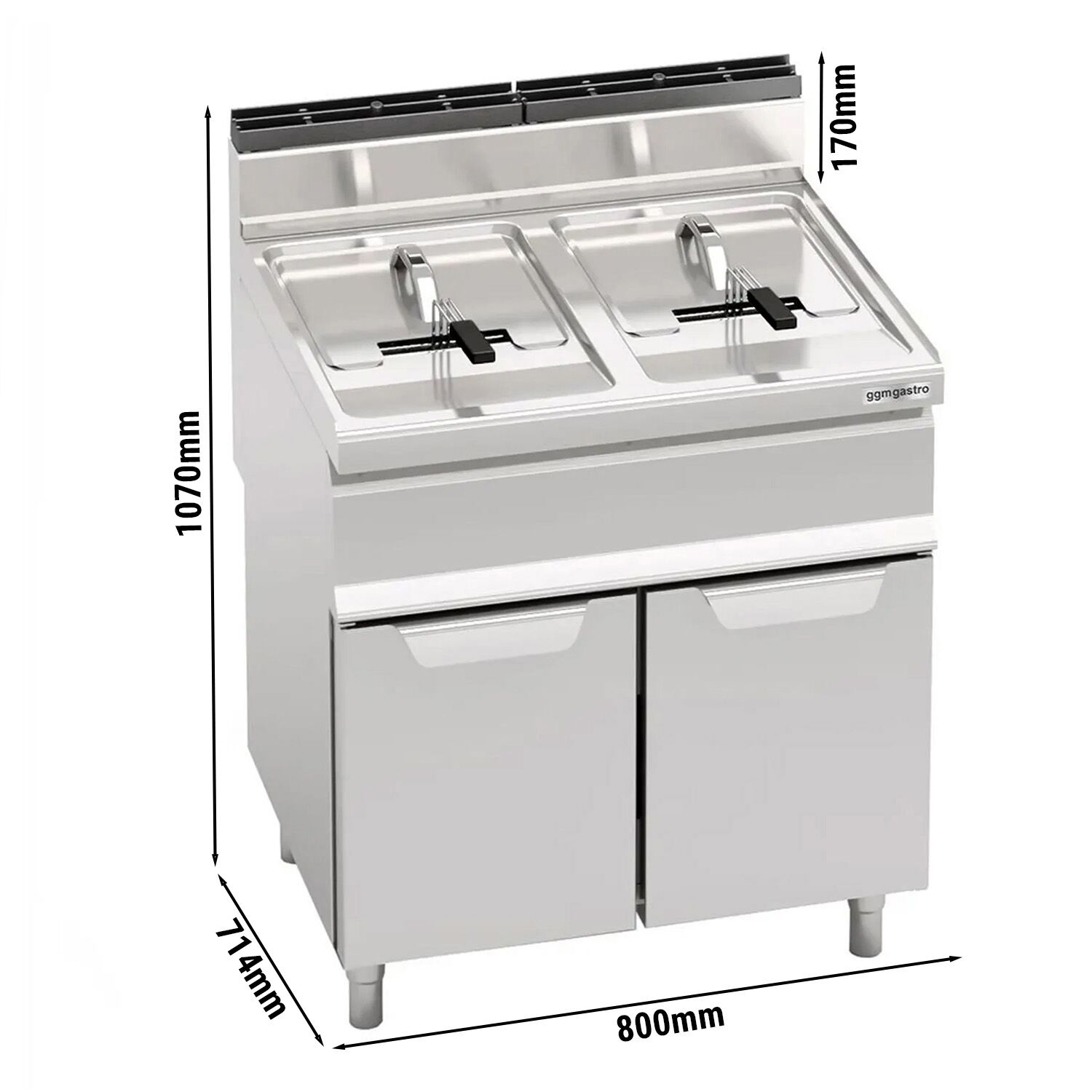 Friteuse Double Gaz Litres Kw Ggm Gastro