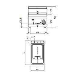 Elektro Fritteuse - 10 Liter - 9 kW