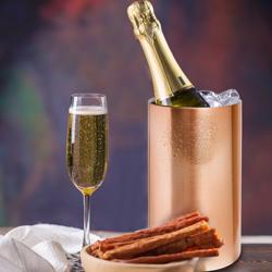 Rafraîchisseur à vin - Bar Professional - Cuivre - Ø120mm - Hauteur:200mm - Cuivre - pour 1 bouteilles